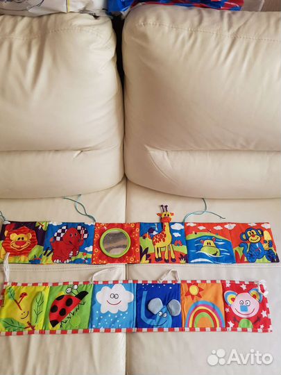 Развивающие игрушки для новорожденных 2 шт