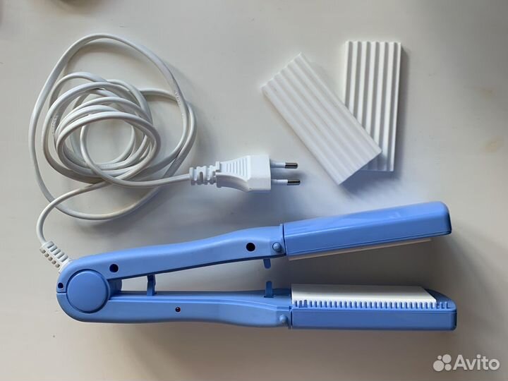 Плойка выпрямитель с дополнительной насадкой гофре
