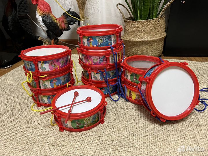 Барабаны детские музыкальные игрушки - 13 штук