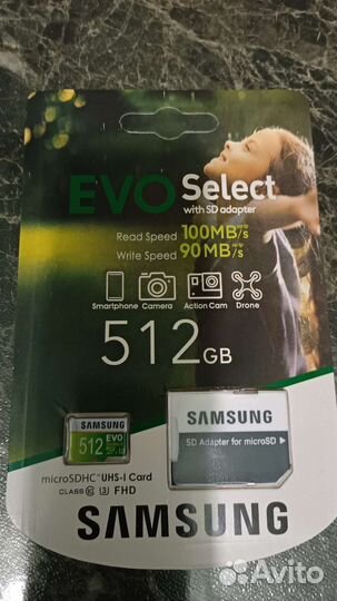 Карта памяти micro sd 512 GB samsung