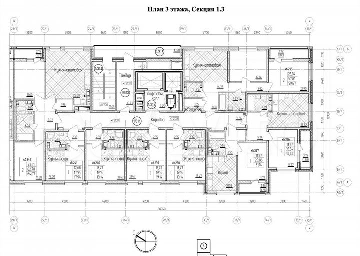 Квартира-студия, 19,1 м², 3/17 эт.