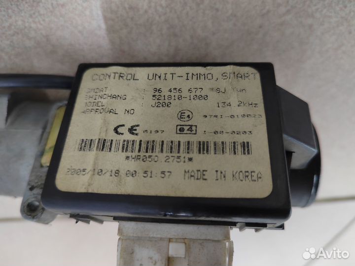 Замок зажигания Chevrolet Lacetti 96456677