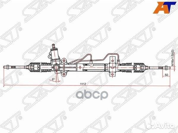Рейка рулевая hyundai tucson 05- LHD ST-57700-2