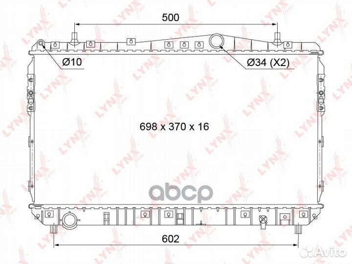 Радиатор chevrolet lacetti/nubira 1.4-2.0D 05