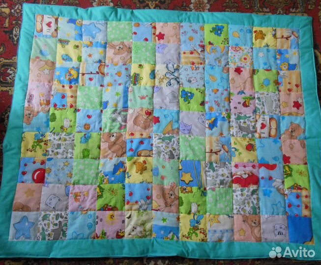 Детское лоскутное одеяло 112х90