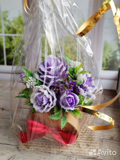 Букет цветов из мыла