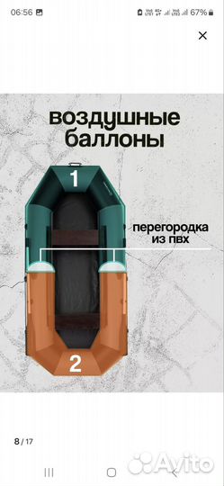 Лодка надувная бу