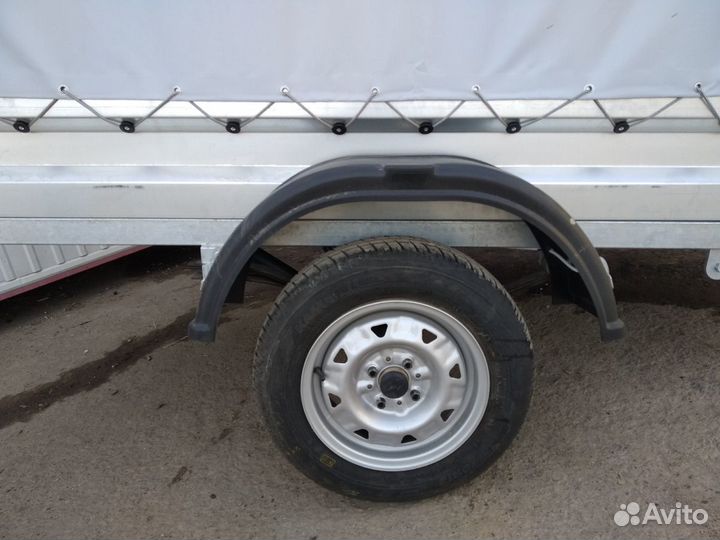 Прицеп оцинкованный с тентом 2.5*1.3 от пфс