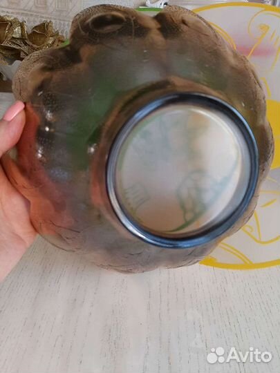 Салатник цветное стекло СССР