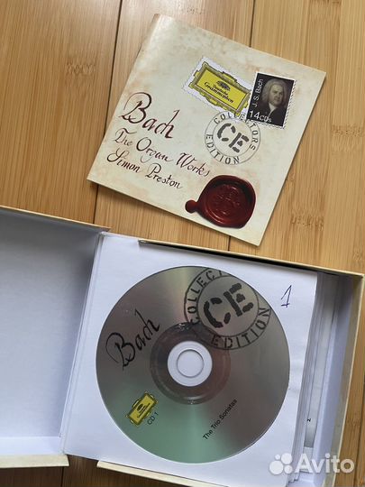 Cd компакт диски Бах сборник 14 дисков орган