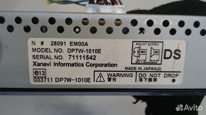 Дисплей мультимедиа Nissan X-Trail (T31), 2008