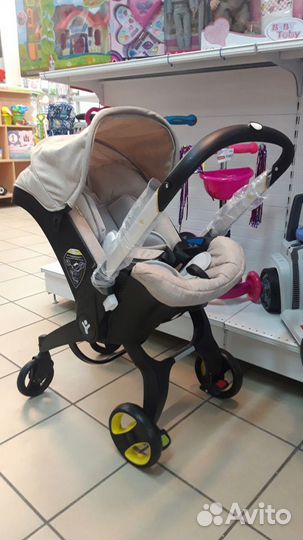 Детское автокресло-коляска фуфу беж