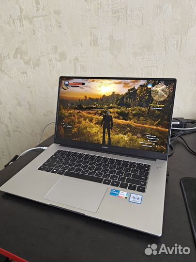 Новый ноутбук Huawei i5 11gen Ведьмак 3 Видеообзор