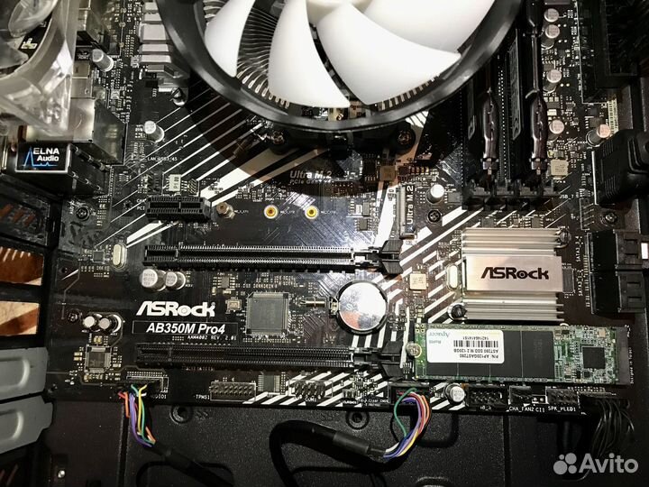 ASRock AB350M Pro4 Rev 2 01 + планка