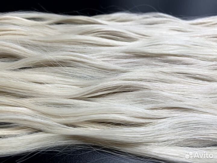 Славянские волосы для наращивания, 60см, блонд