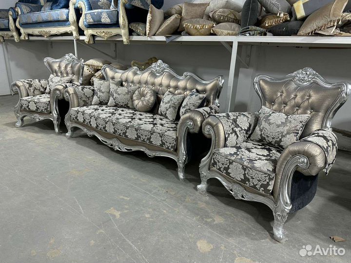 Диван и 2 кресла