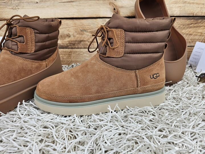 Ugg Classic Mini Lace-up Weather Chestnut оригинал