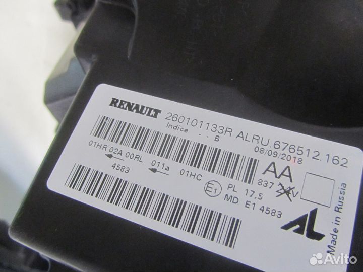 Фара левая правая Renault Duster 2018