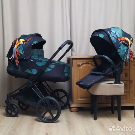 Коляска 2в1 Cybex Priam lll Birds in paradise