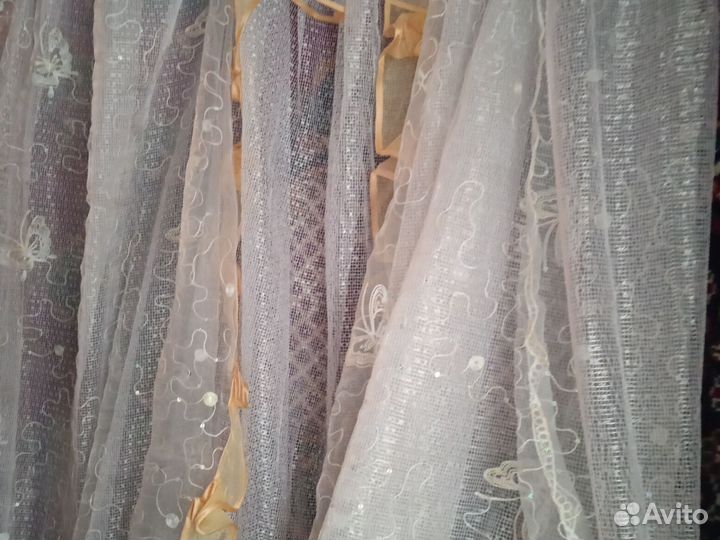 Тюль штора для кухни
