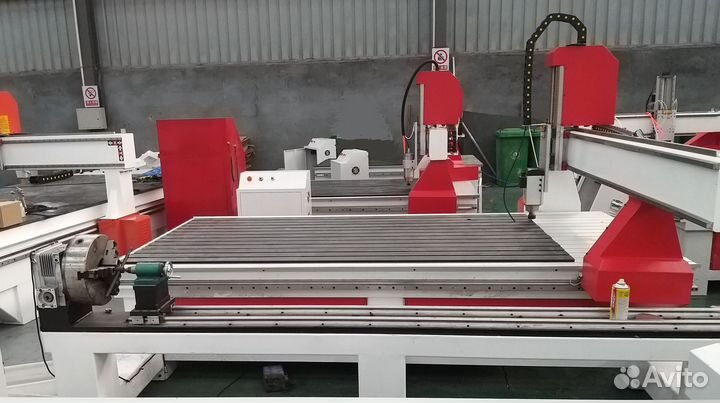 Фрезерный станок чпу 1631 с токарной осью сбоку