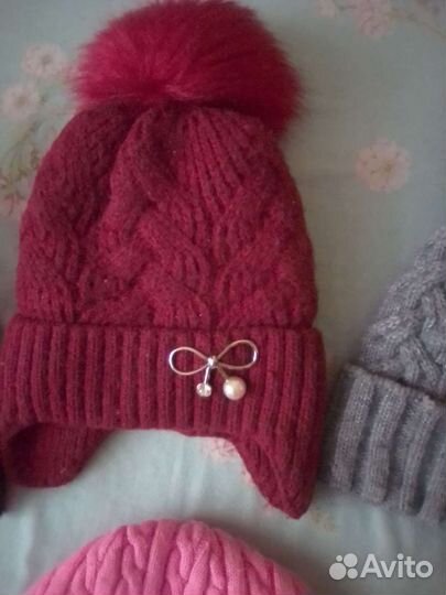 Шапки зимние и осенние на девочку 10-11-12лет