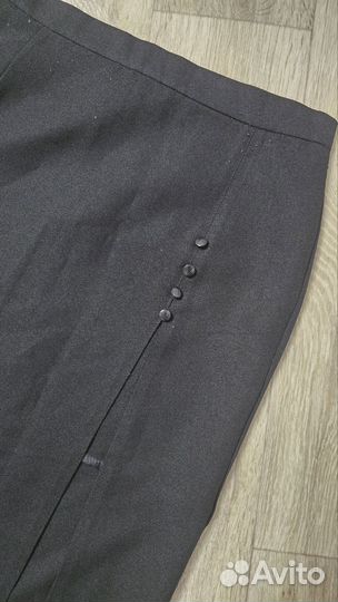 Юбка миди с разрезом 46