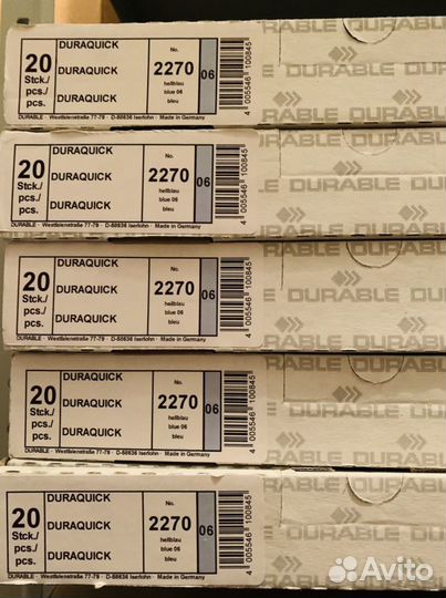 Папки с клипсами Durable Duraquick