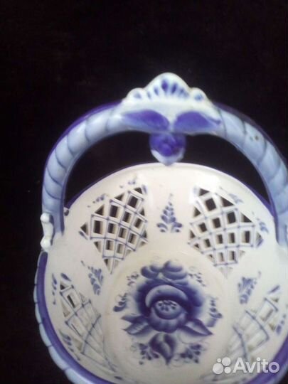 Конфетница гжель СССР