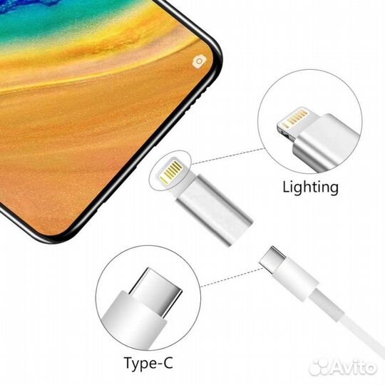 OTG Переходник Lighting на Type c