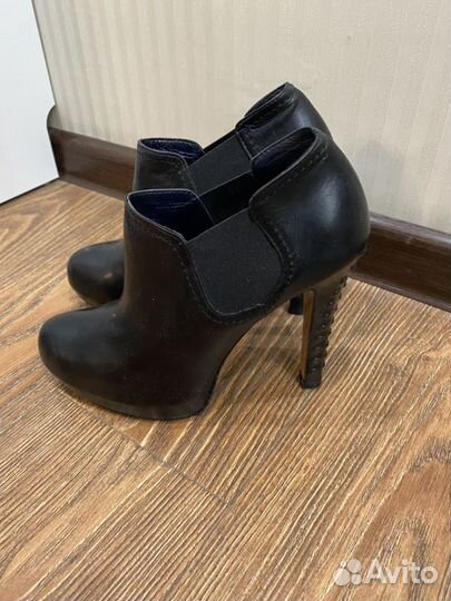 Ботильоны кожаные