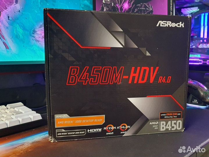 Материнская плата ASRock B450M-HDV R4.0