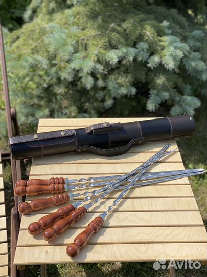 Набор шампуров в тубусе