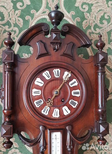 Часы настенные с боем, с барометром, метеостанция