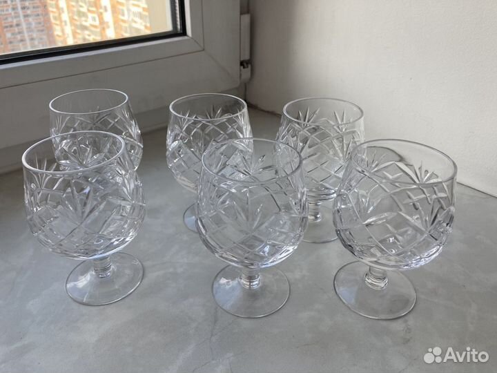 Бокалы хрустальные Дятьковский хрусталь 6 шт