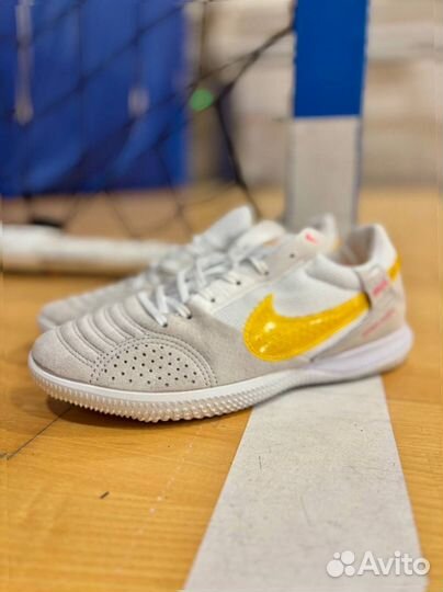 Футзалки Nike StreetGato White&Grey