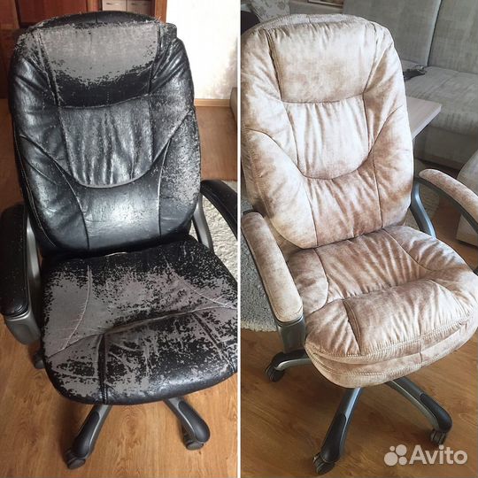 Перетяжка офисных кресел