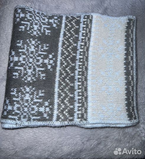 Зимний комплект шапка/шарф/варежки