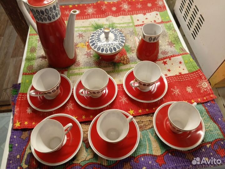 Сервиз кофейный, производство ГДР