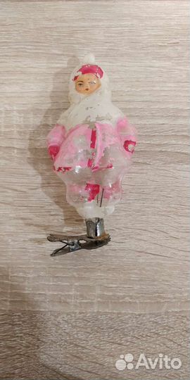 Редкая елочная игрушка ссср,на прищепке