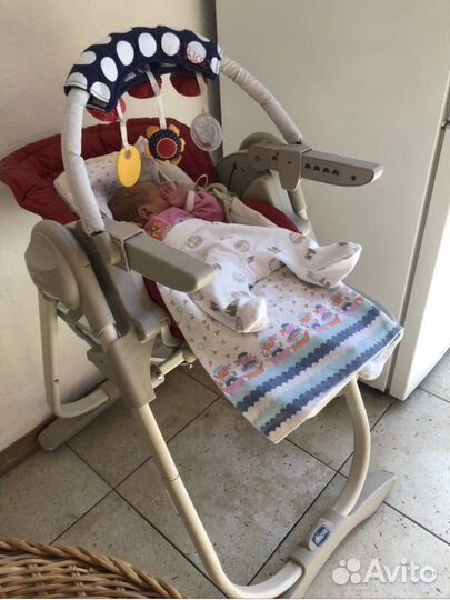 Стульчик для кормления chicco polly magic relax