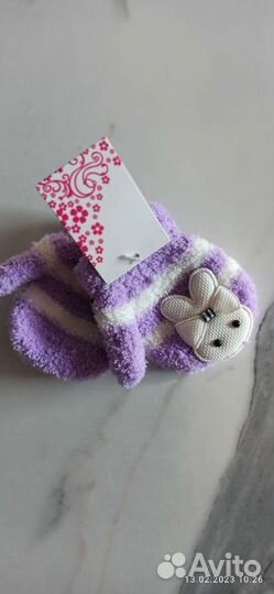 Варежки зимние детские для девочки