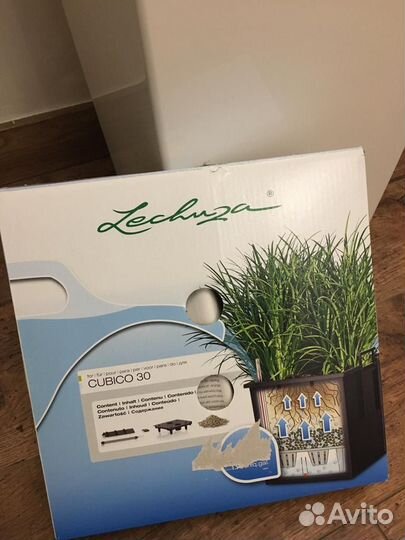 Кашпо с автополивом lechuza cubico 30