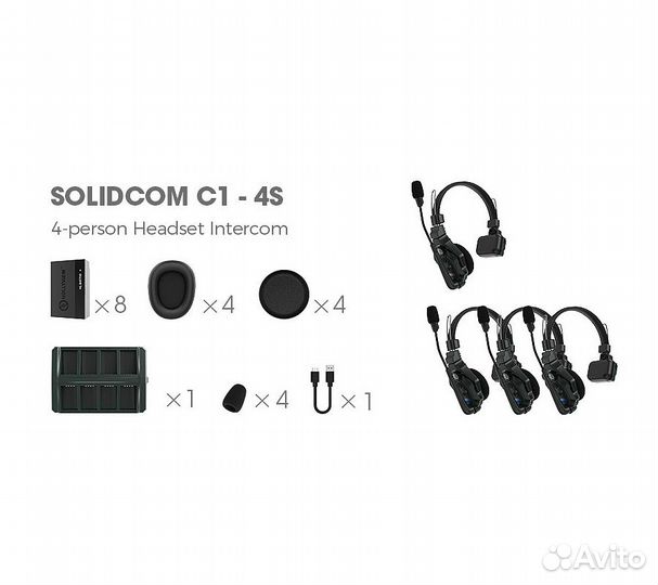 Интерком-система Hollyland Solidcom C1-4S беспрово