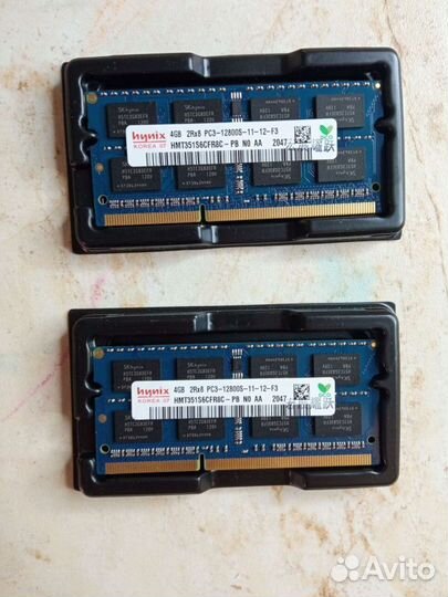 Память DDR3, ddr3l 4GB для ноута 1066, 1333, 1600