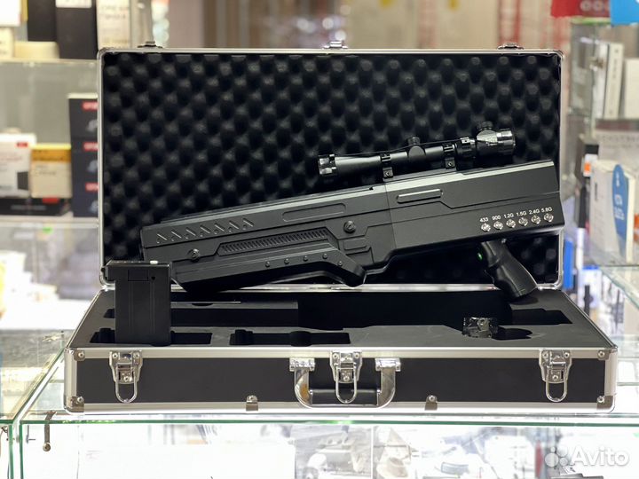 Блокиратор дронов Гарпия 120W. Антидрон. 2 акб