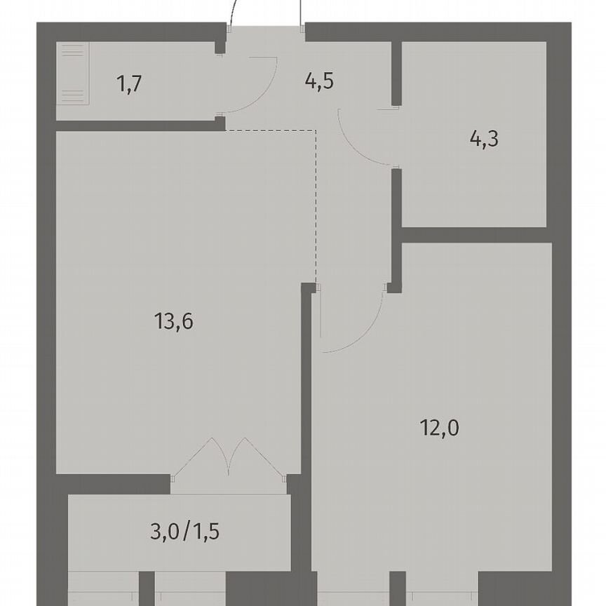 1-к. квартира, 37,7 м², 7/12 эт.