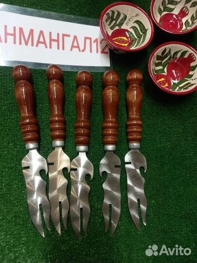 Нож-вилка для снятия шашлыка