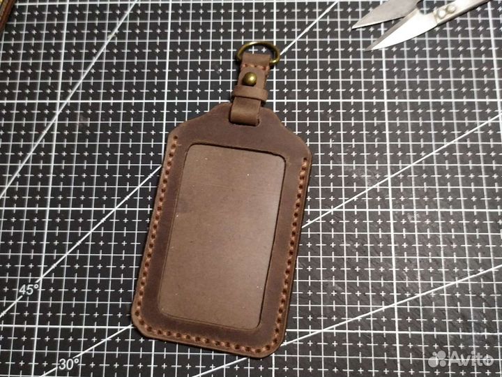 Чехол (обложка) для пропуска из натуральной кожи