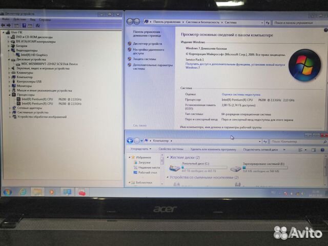 Ноутбук Acer aspire 3GB